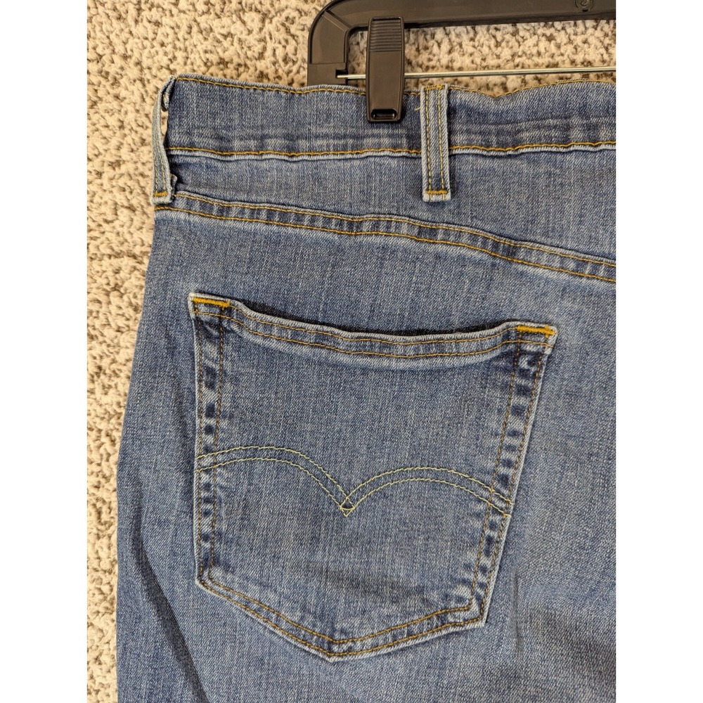 Levis 559 Men's Jeans Size 42x28 (Tag 44x30) Blue Distressed Worn Denim - Picture 9 of 12